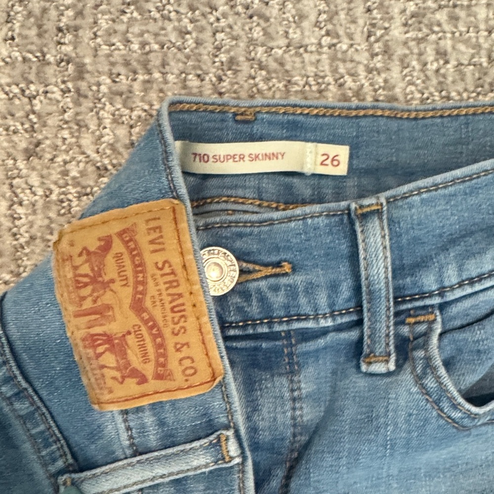 Levi's Light Blue Women's Skinny Jeans - Picture 2 of 3